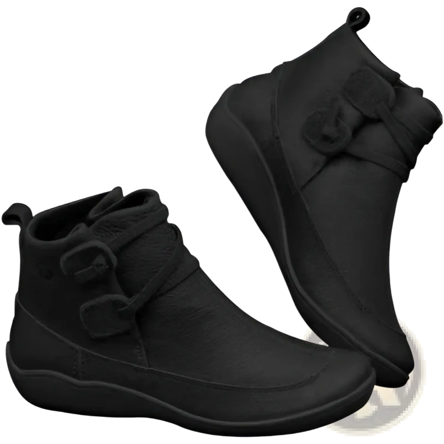 Leather Martin Boots Faux Fur Lined Winter Snow Shoes