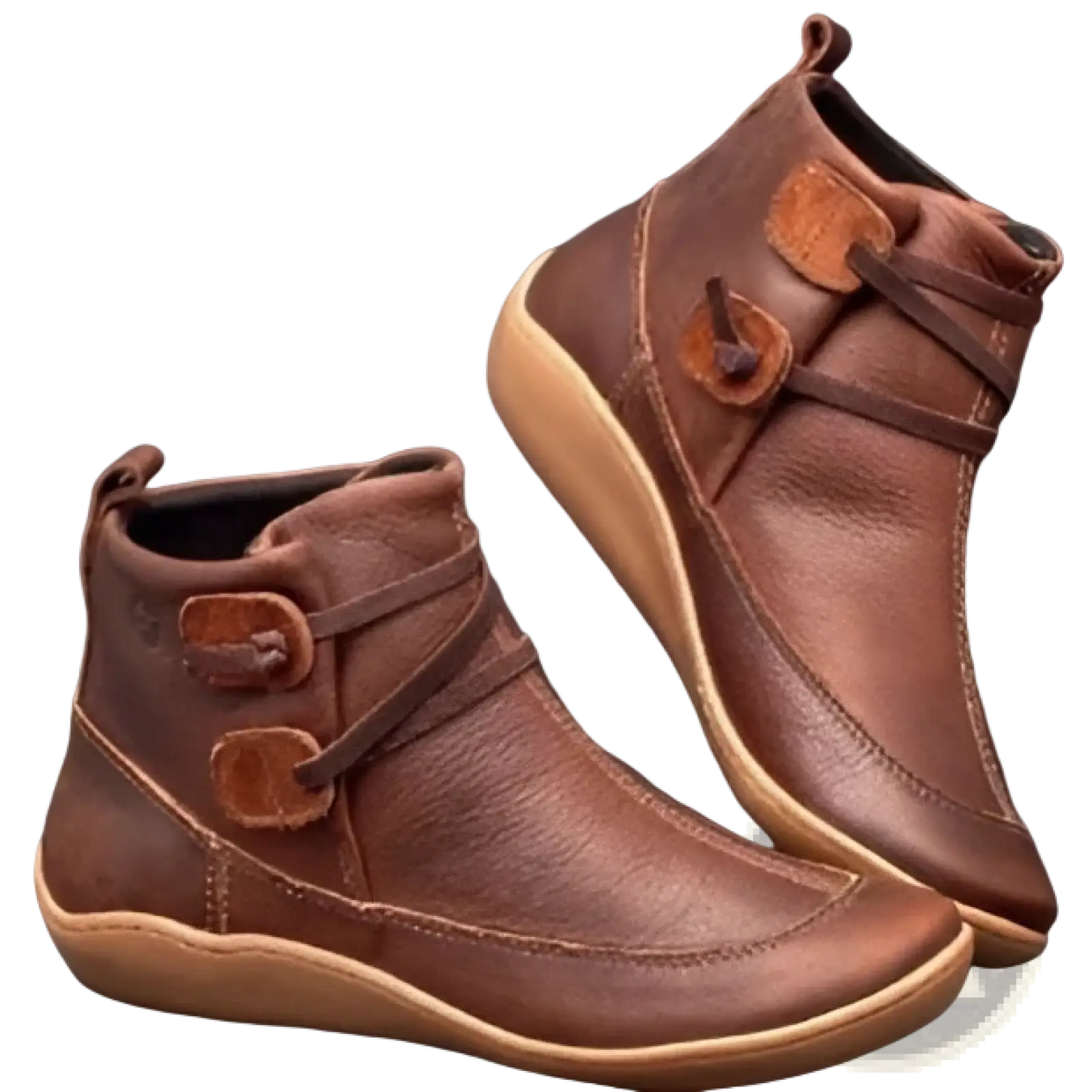 Leather Martin Boots Faux Fur Lined Winter Snow Shoes