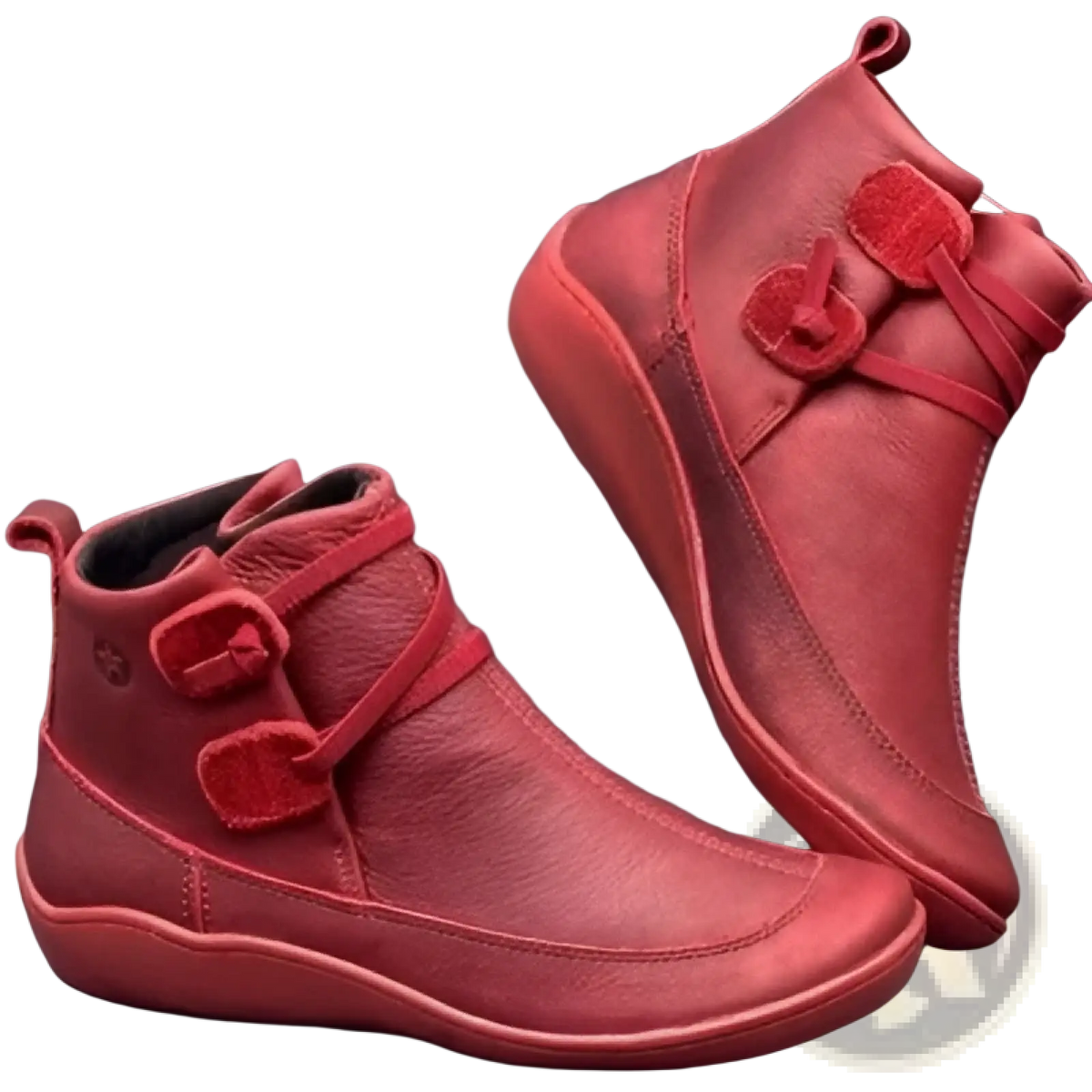 Leather Martin Boots Faux Fur Lined Winter Snow Shoes