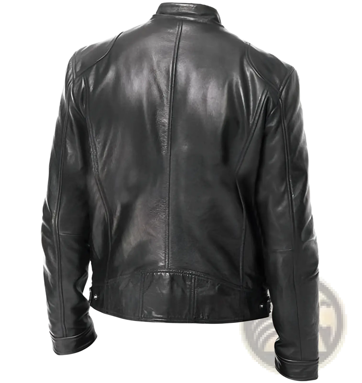 Leather Motorcycle Jacket Slim Fit Zipper Cardigan