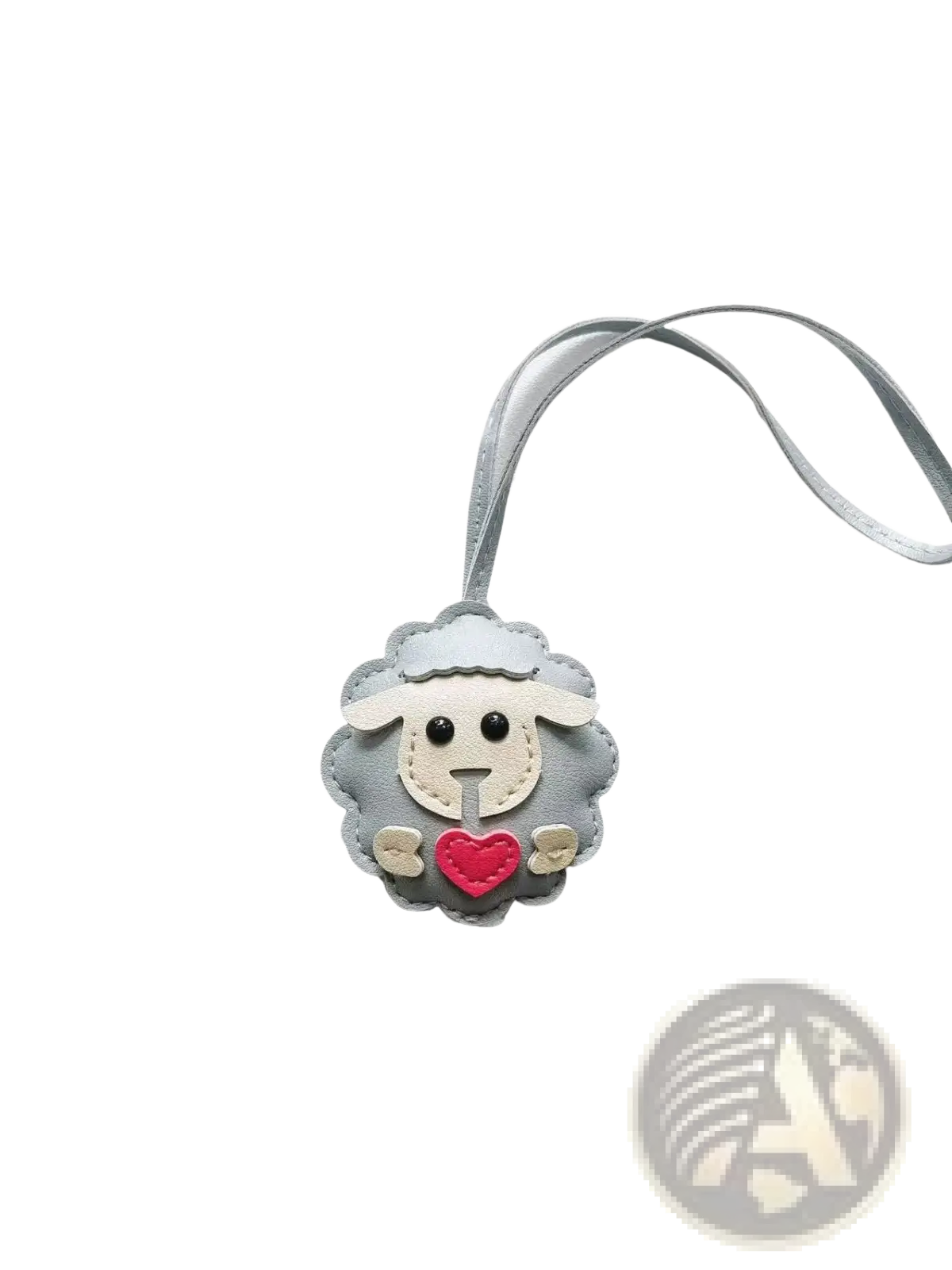 Leather Sheep Keychain Cute Animal Bag Charm