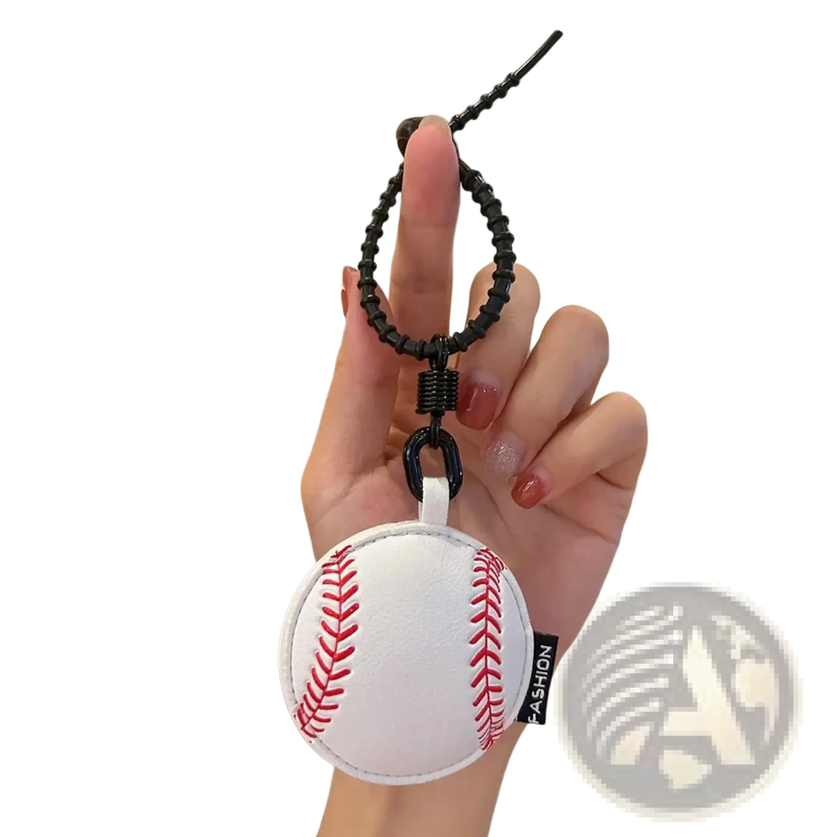 Leather Sports Ball Keychain Set Bag Charm