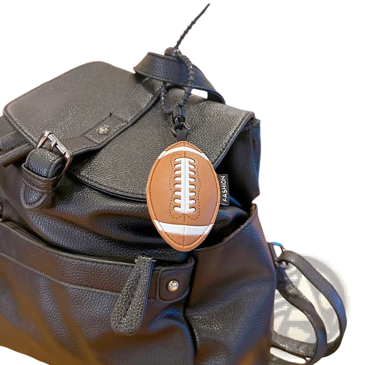 Leather Sports Ball Keychain Set Bag Charm