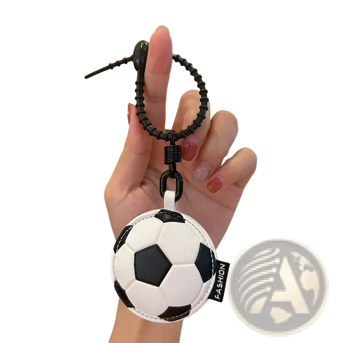 Leather Sports Ball Keychain Set Bag Charm