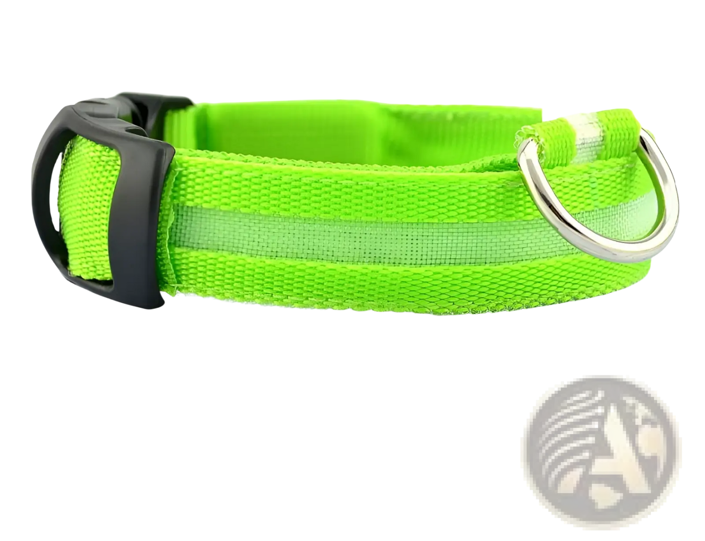 Led Dog Collar Night Safety Glowing Nylon Pet Leash