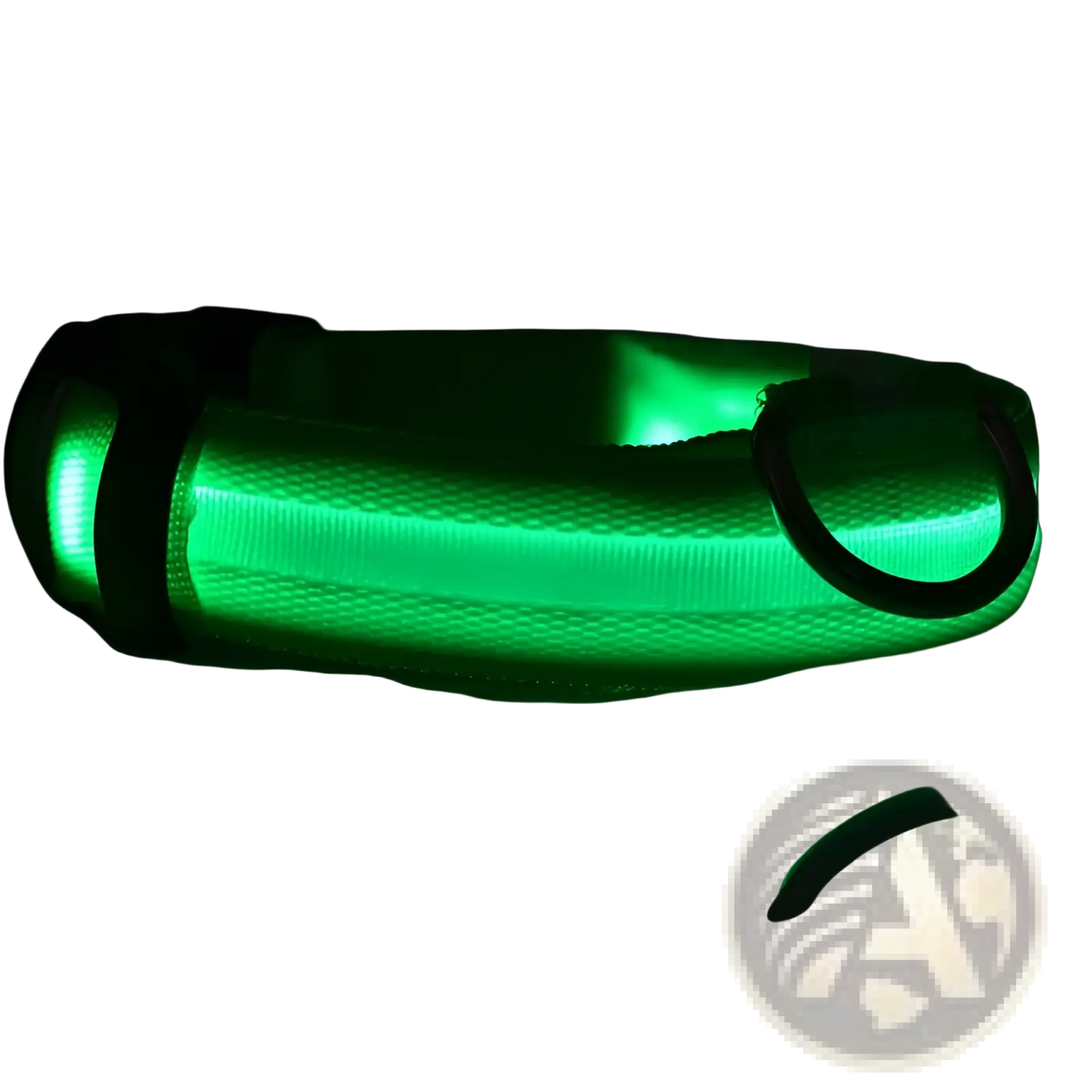 Led Dog Collar Night Safety Glowing Nylon Pet Leash