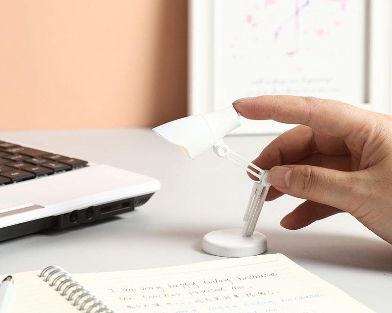 LED Mini Desk Lamp Foldable Magnetic Night Light Bedroom Study Reading Book Lamps With Clip Eye Protection Bedside Lights Decorative Table Lamp Cute Study Lamps for Bedroom Décor
