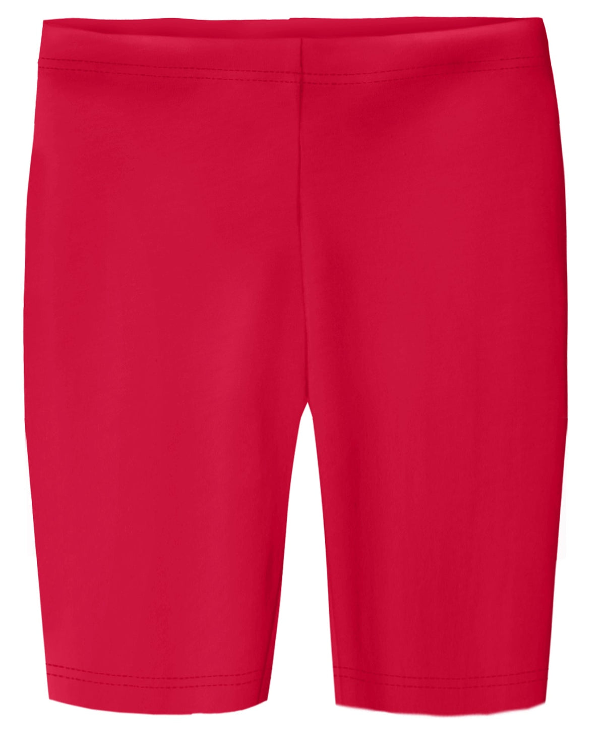 Girls Soft 100% Cotton Long Bike Shorts | Candy Apple