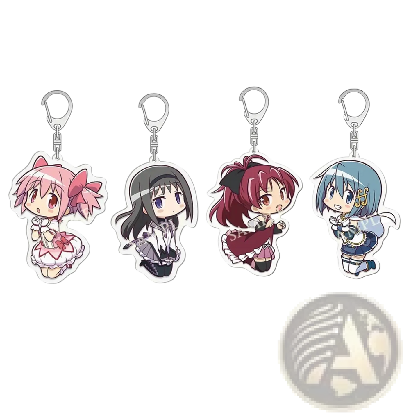Madoka Magica Anime Acrylic Keychain Set