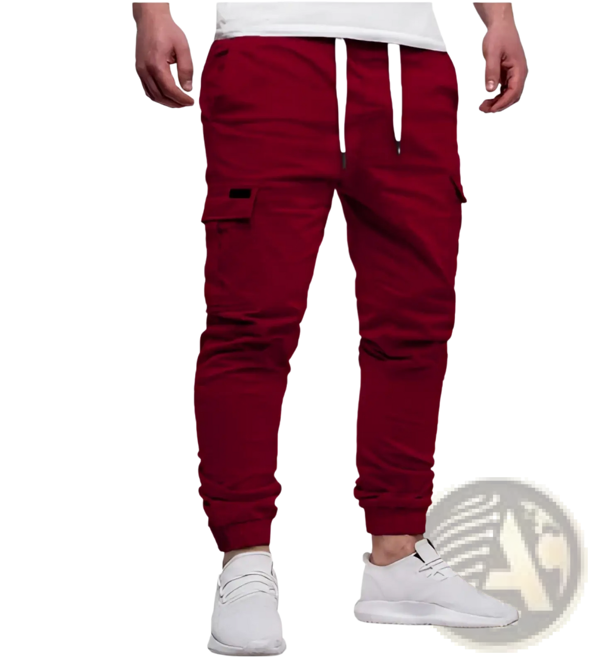 Men Cotton Cargo Joggers Casual Pants