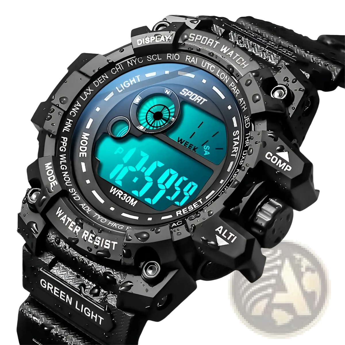 Men Digital Sport Watch Luminous Waterproof Army Military Clock
