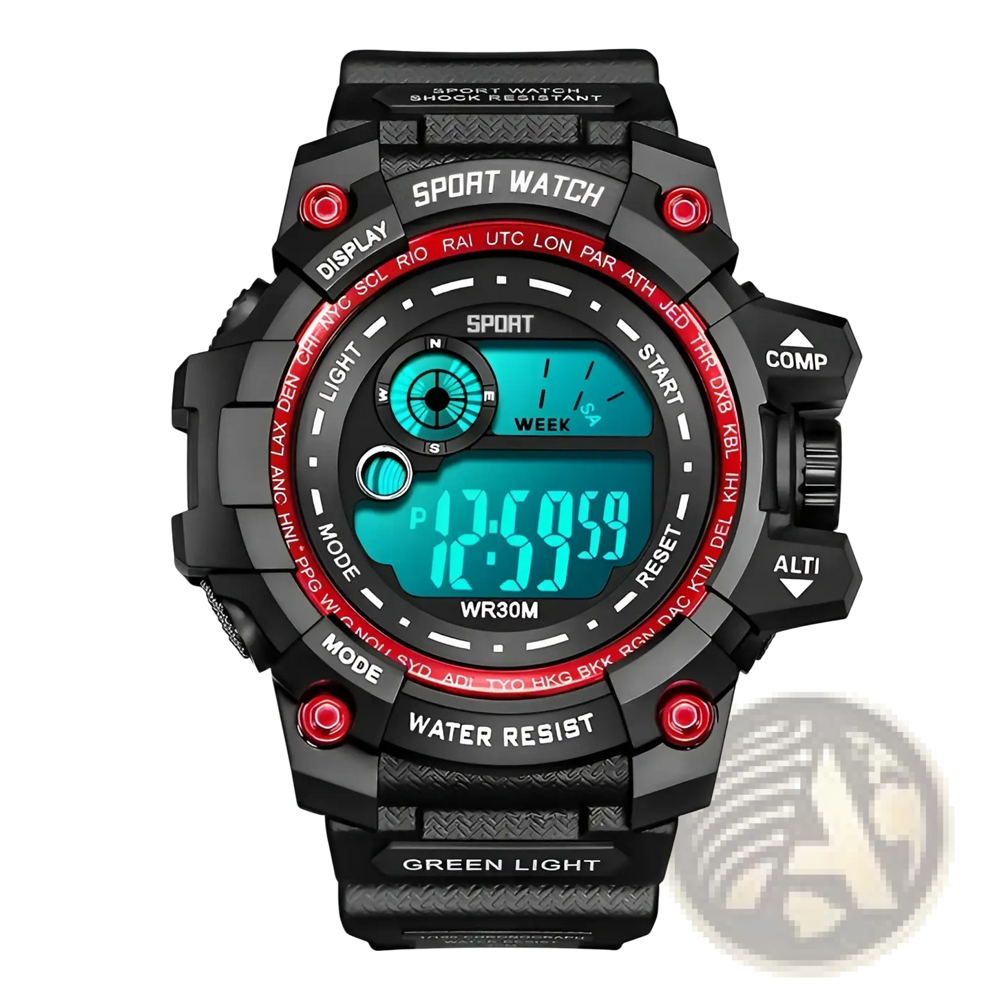 Men Digital Sport Watch Luminous Waterproof Army Military Clock
