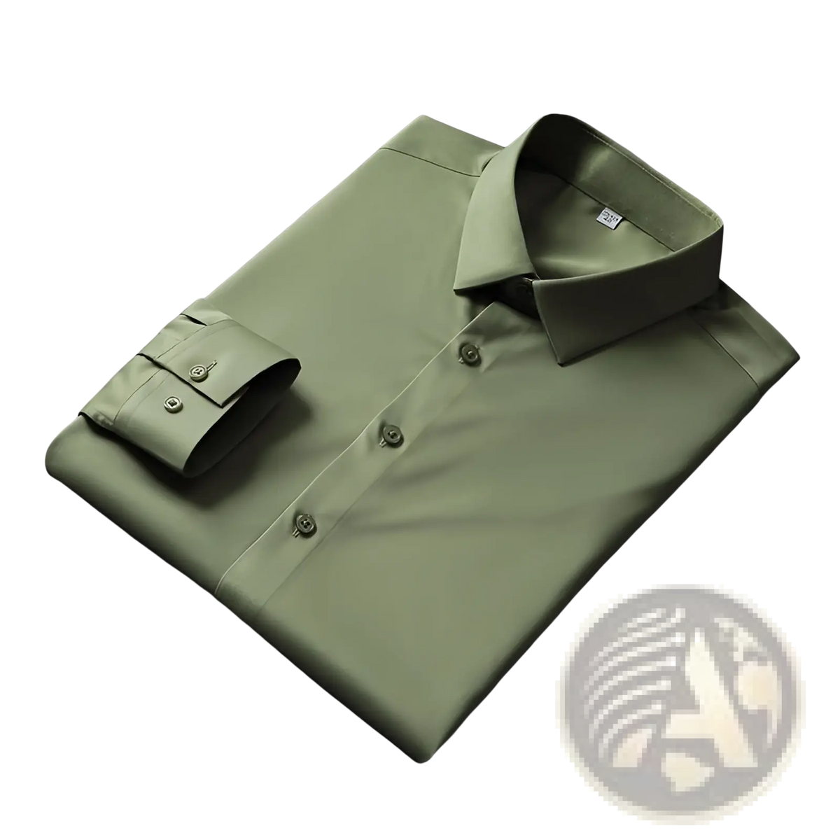 Men Silk Long Sleeve Dress Shirt