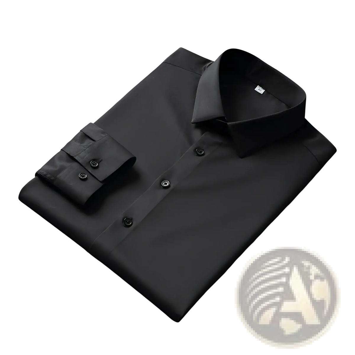 Men Silk Long Sleeve Dress Shirt