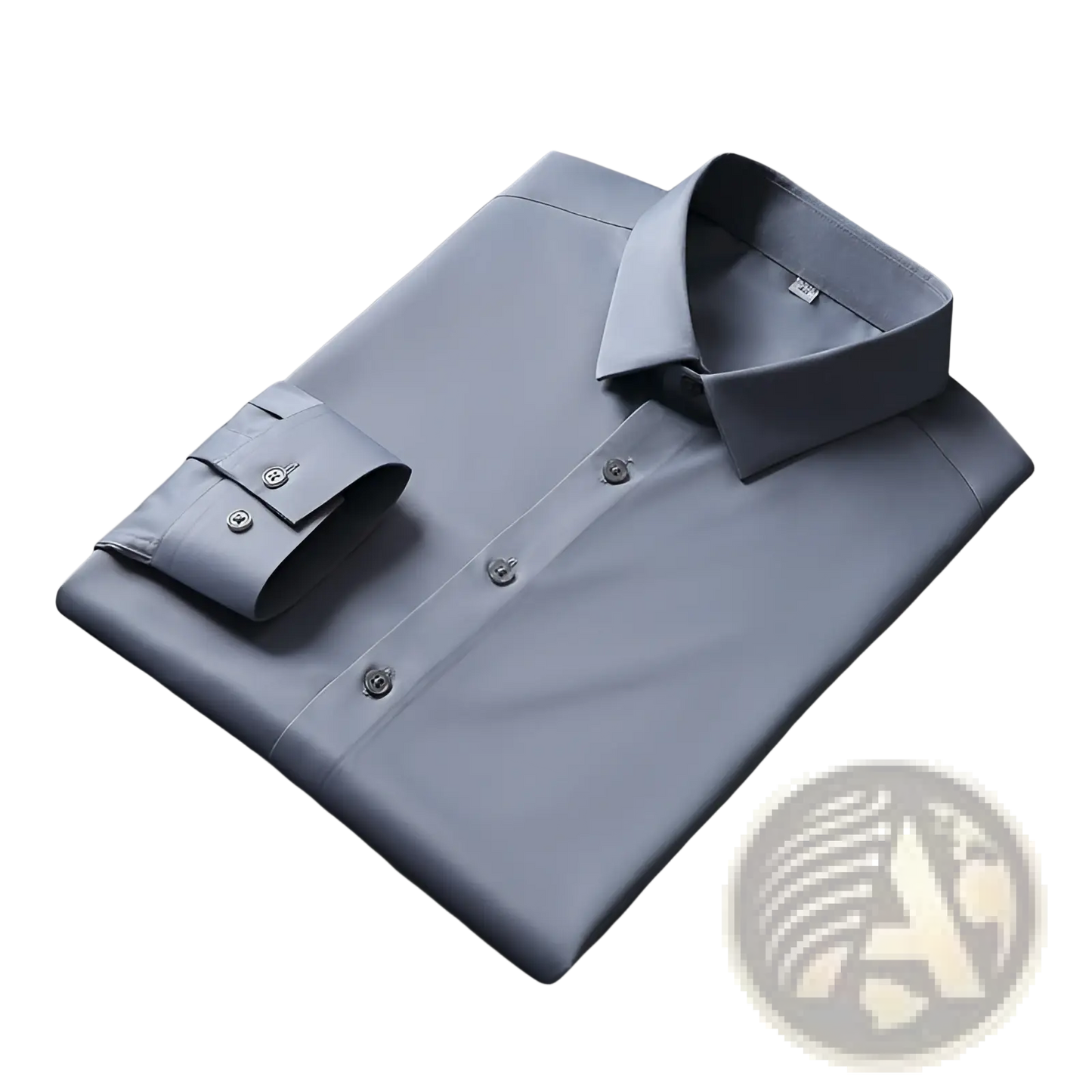 Men Silk Long Sleeve Dress Shirt