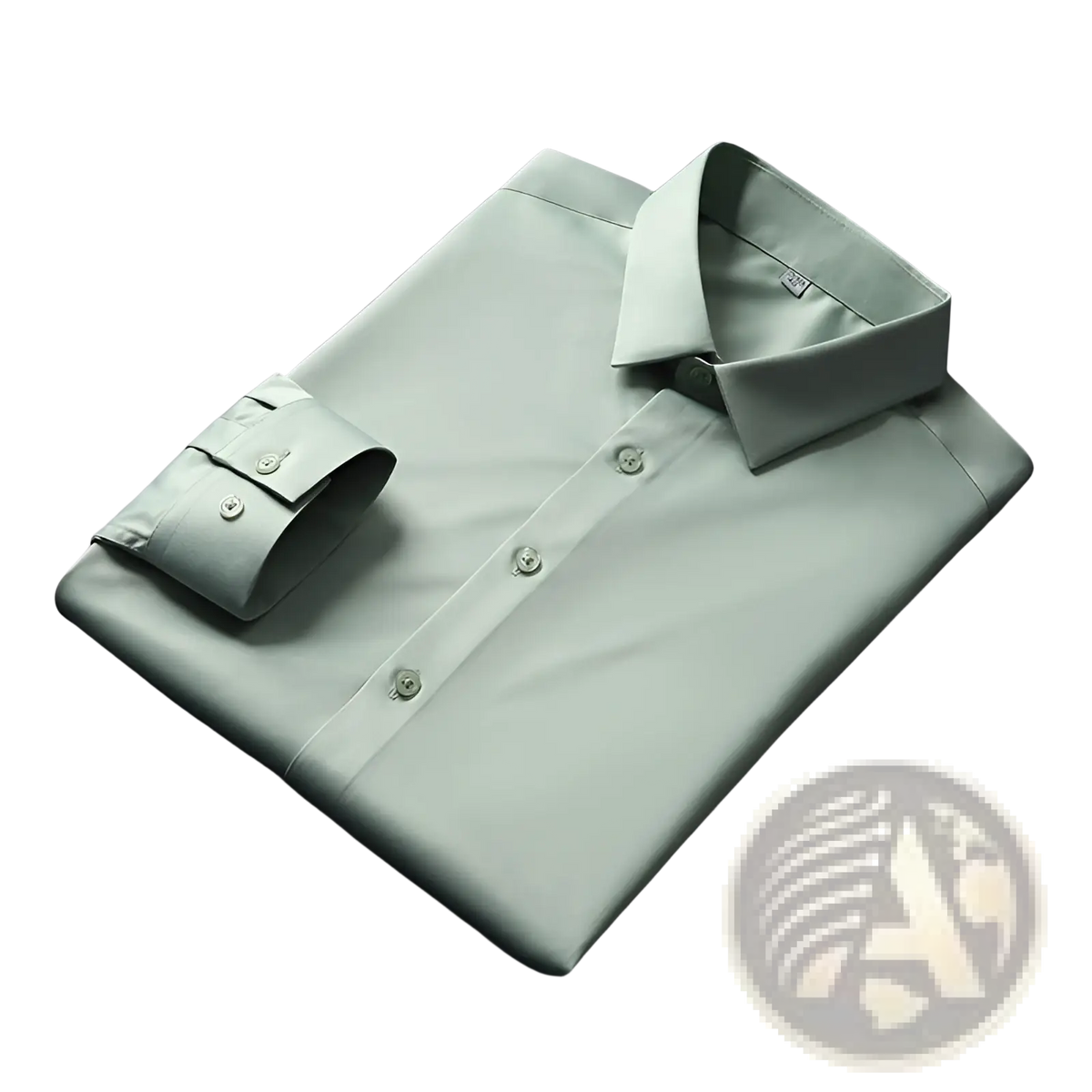 Men Silk Long Sleeve Dress Shirt