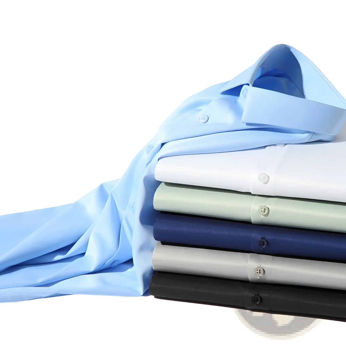 Men Silk Long Sleeve Dress Shirt