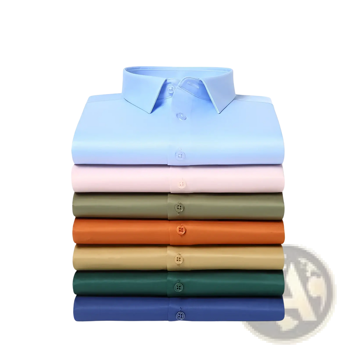 Men Silk Long Sleeve Dress Shirt
