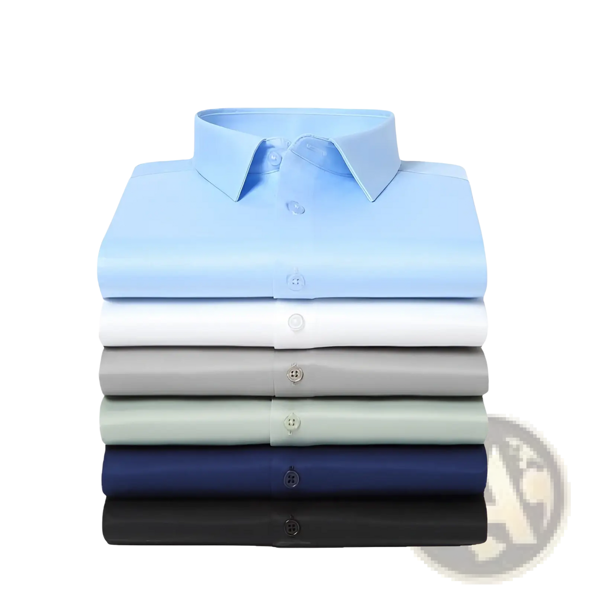 Men Silk Long Sleeve Dress Shirt