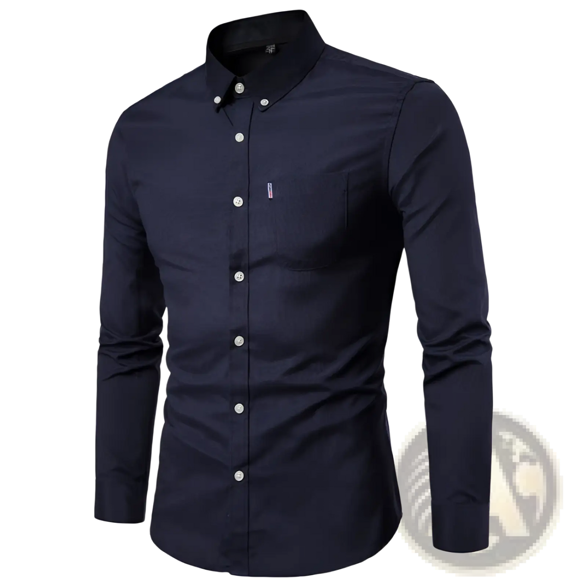 Men Slim Fit Long Sleeve Dress Shirt