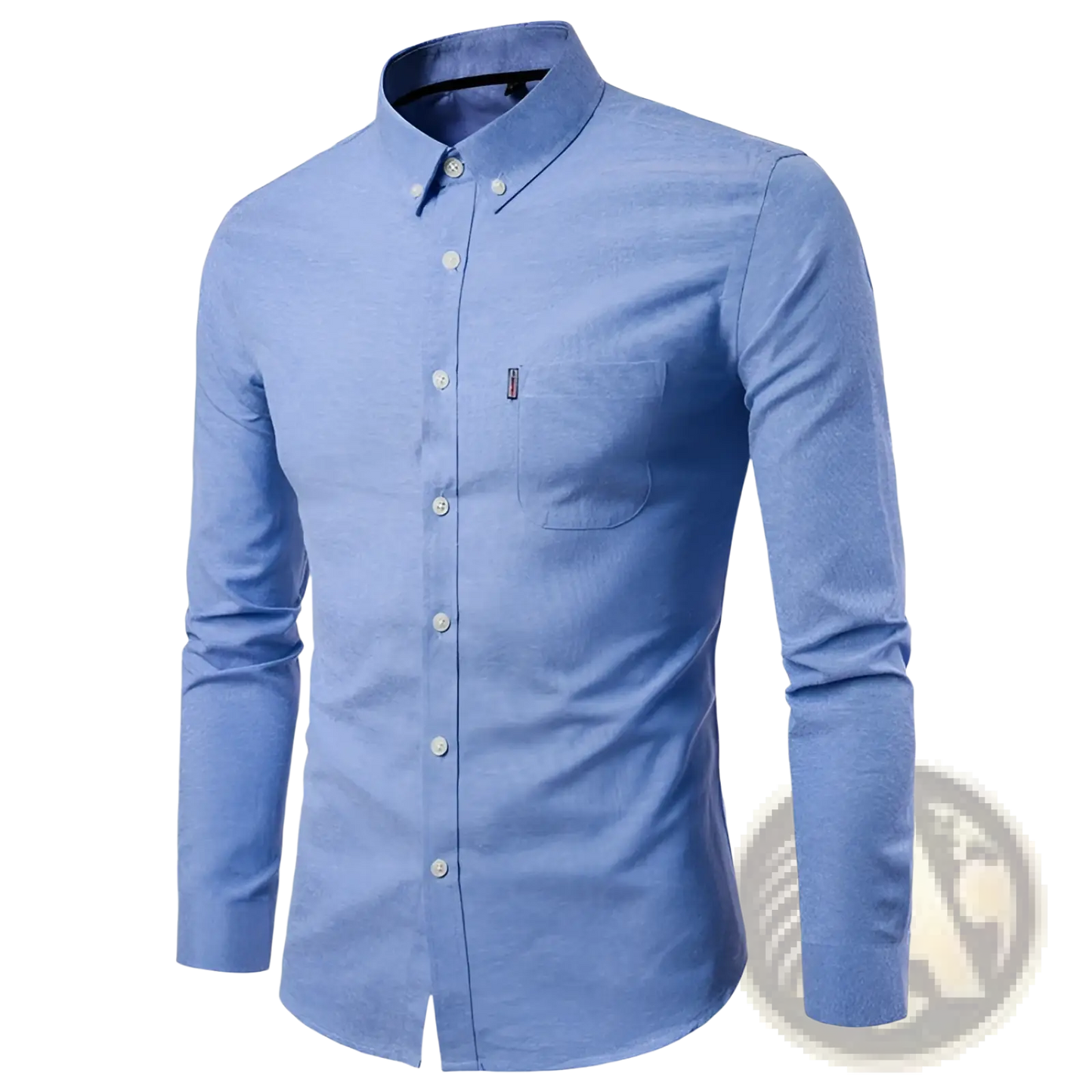 Men Slim Fit Long Sleeve Dress Shirt