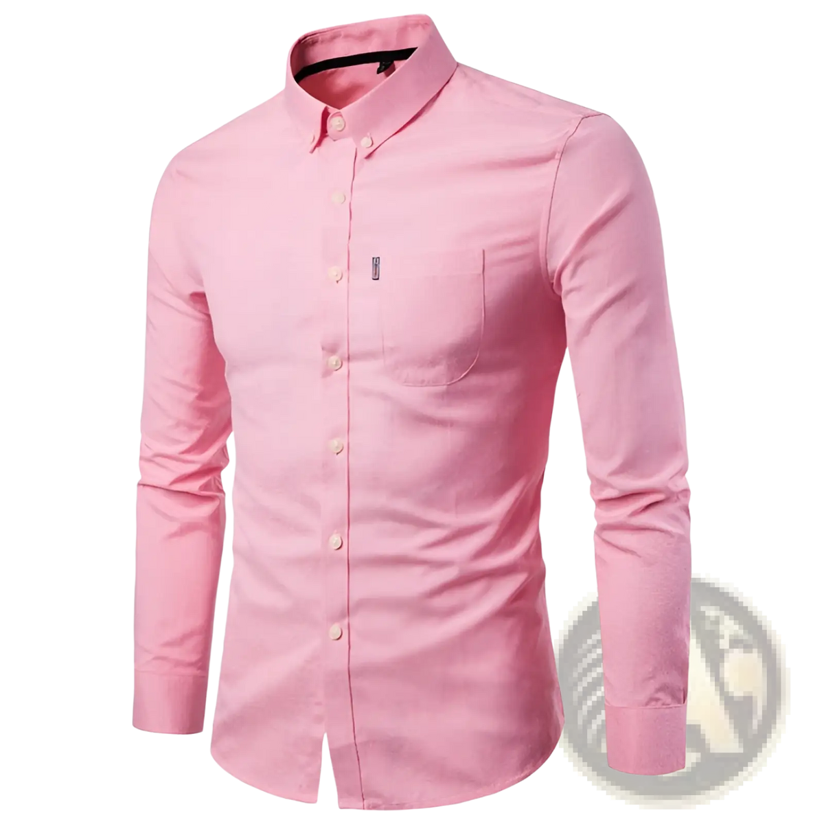 Men Slim Fit Long Sleeve Dress Shirt