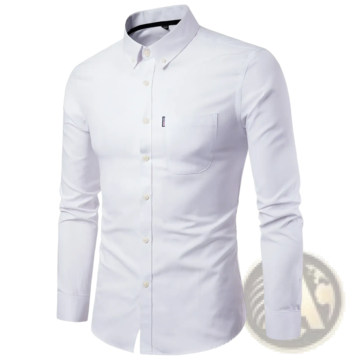 Men Slim Fit Long Sleeve Dress Shirt