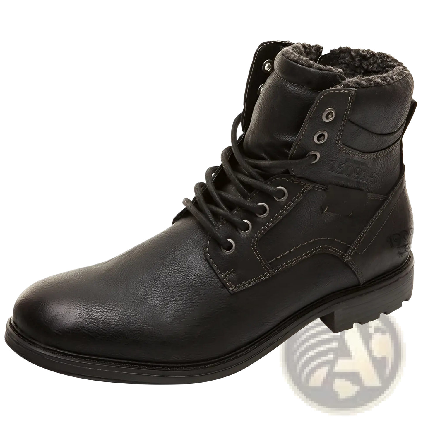 Men Winter Snow Boots Leather Fleece Warm Martin Shoes