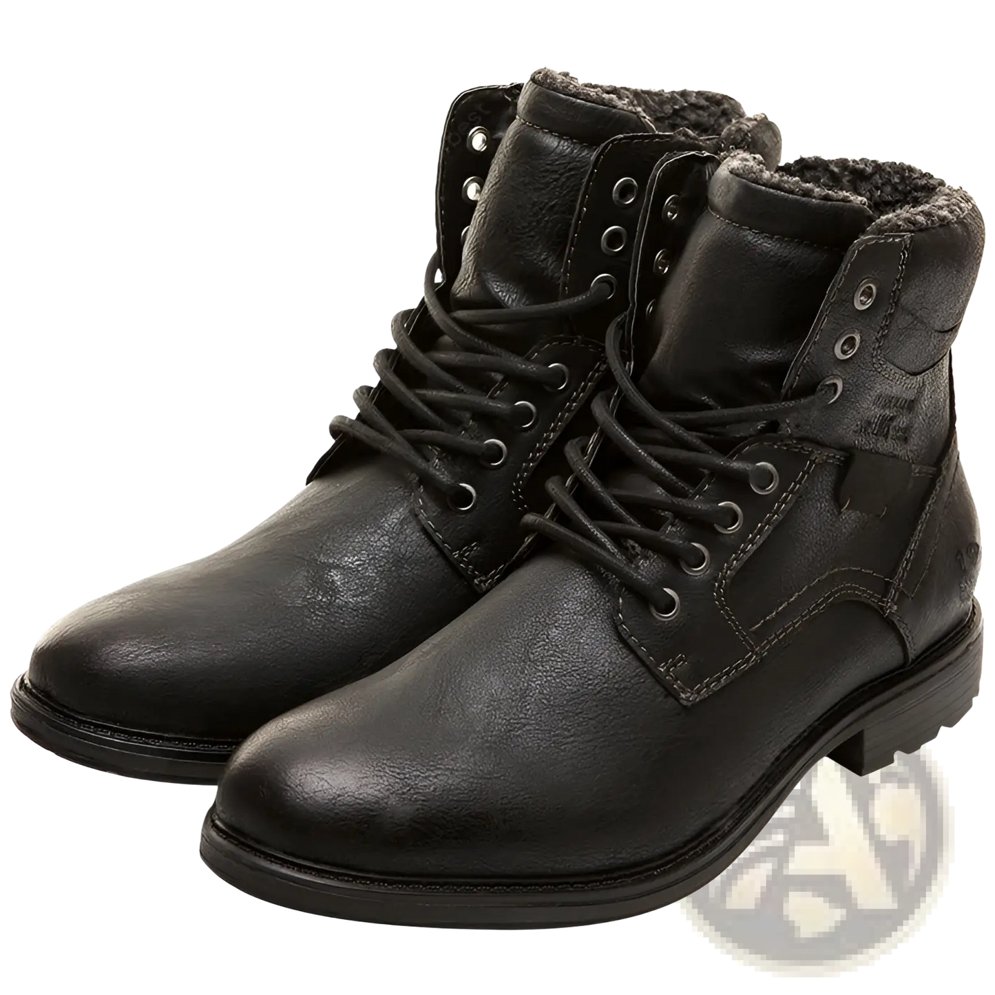 Men Winter Snow Boots Leather Fleece Warm Martin Shoes