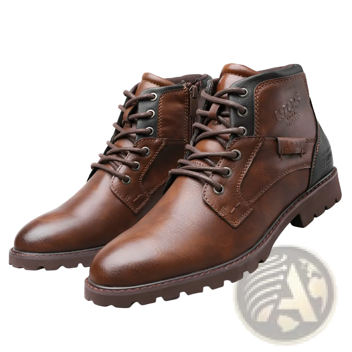 Men Winter Snow Boots Leather Fleece Warm Martin Shoes