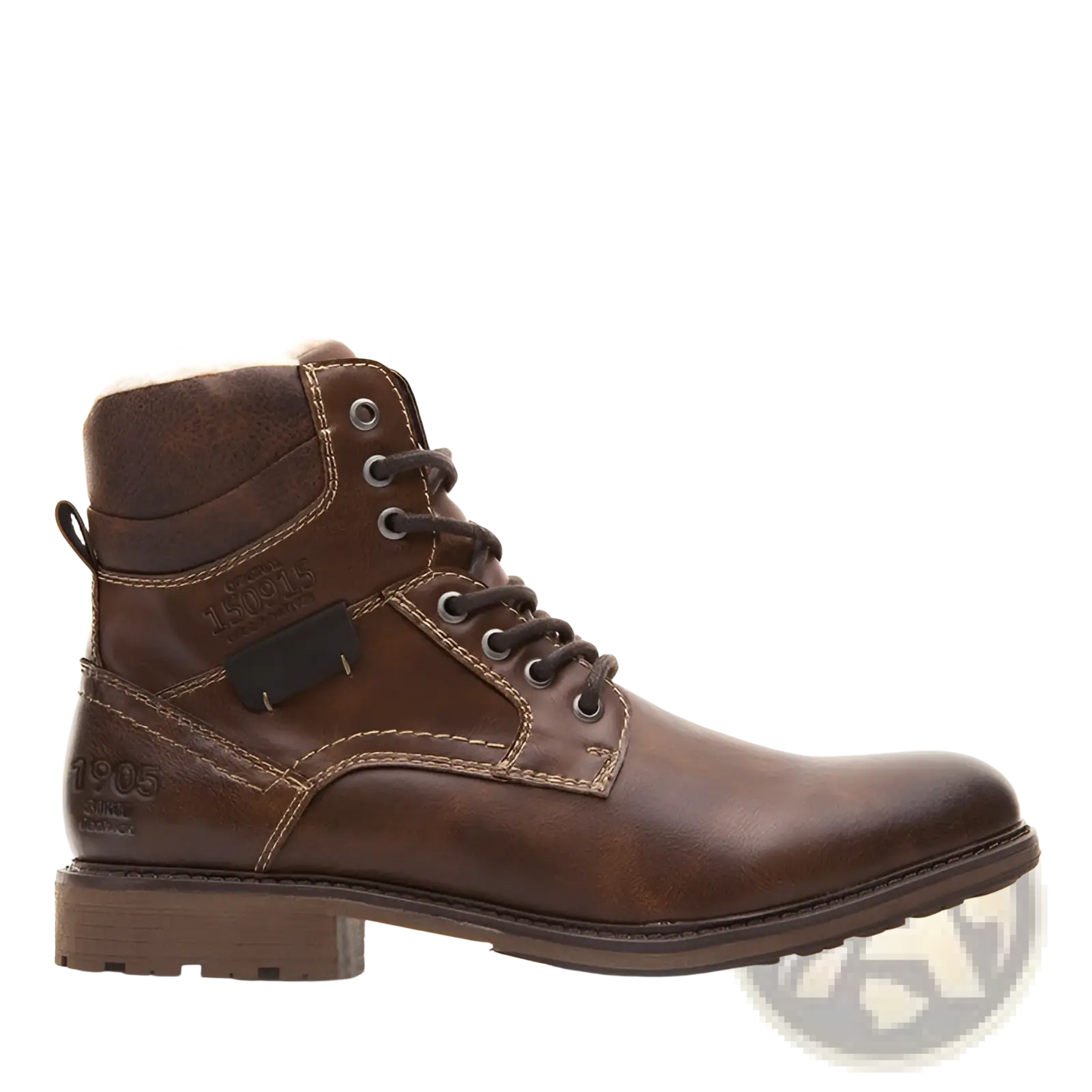 Men Winter Snow Boots Leather Fleece Warm Martin Shoes