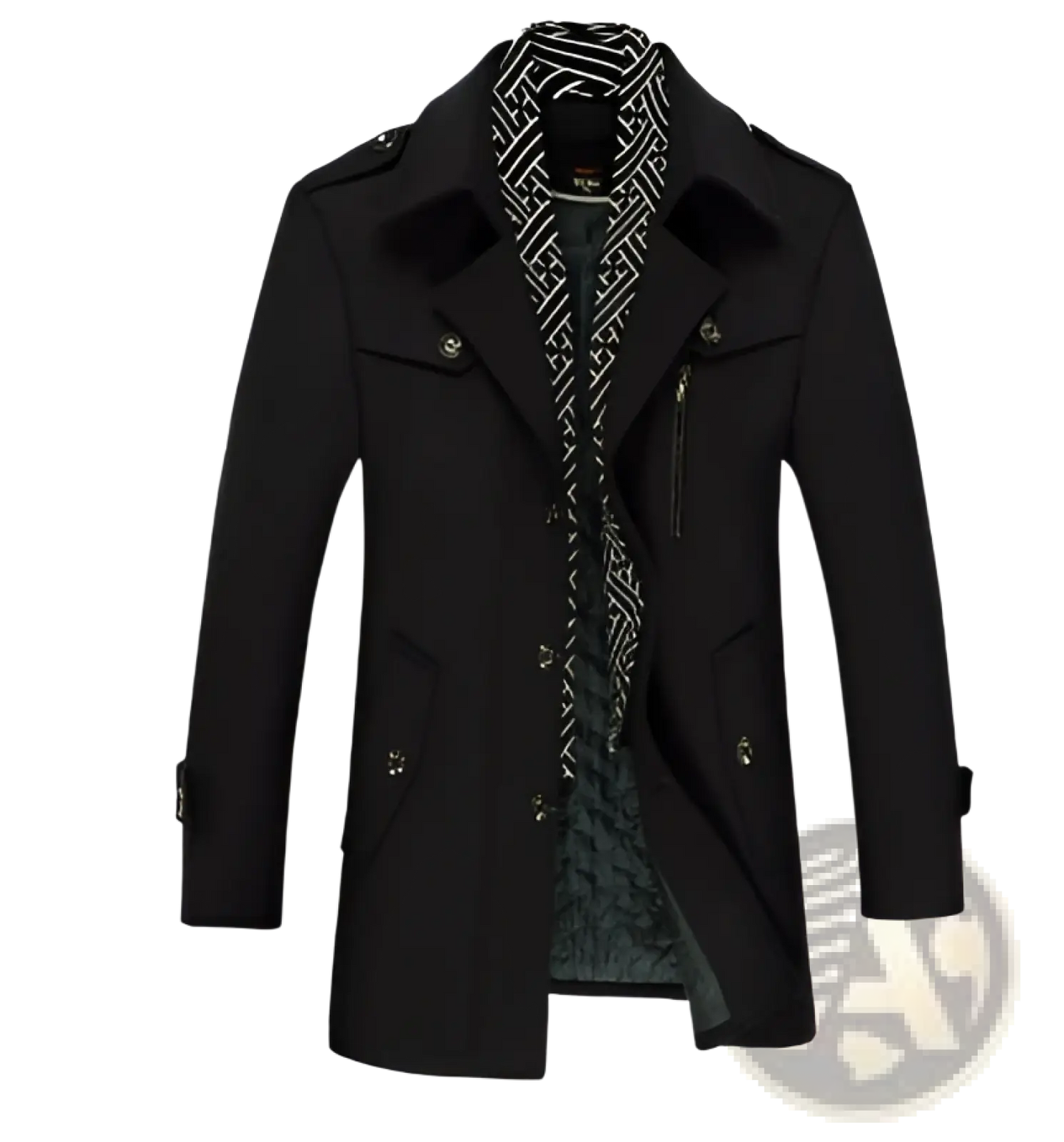 Men Woolen Trench Coat
