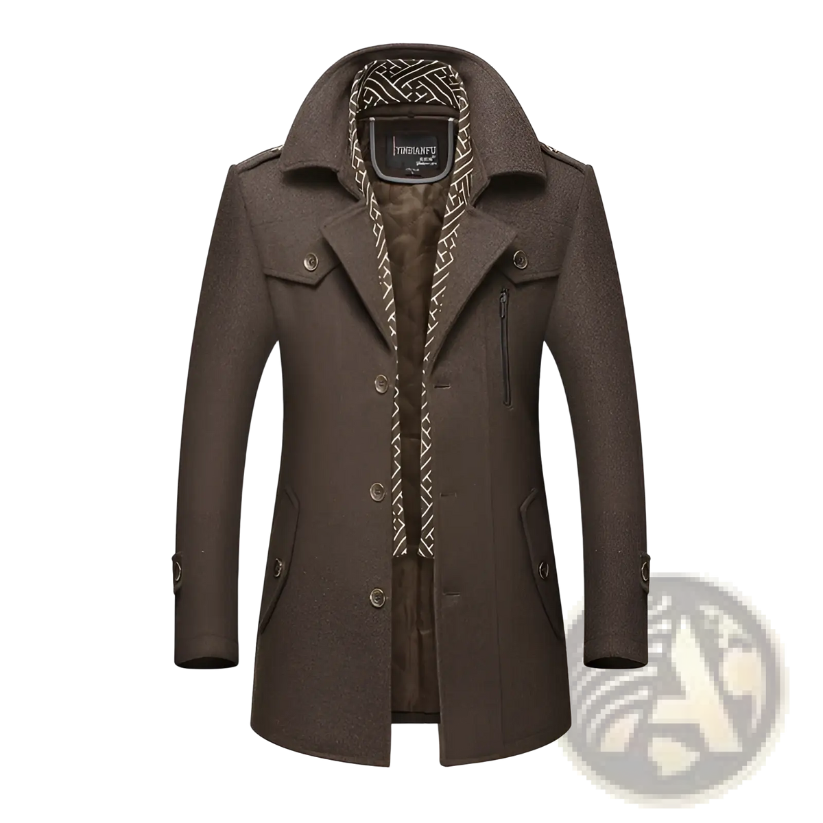 Men Woolen Trench Coat