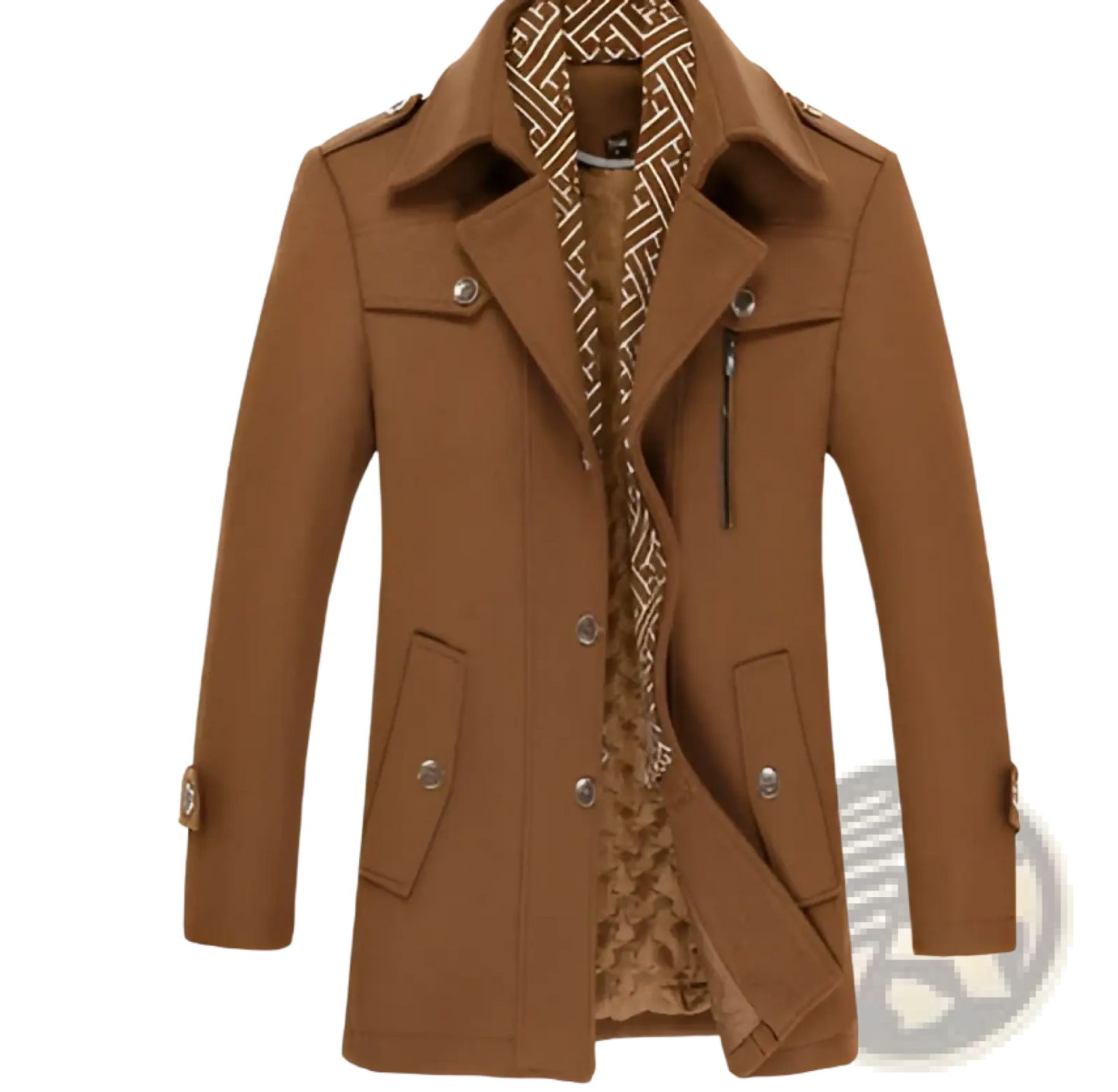 Men Woolen Trench Coat