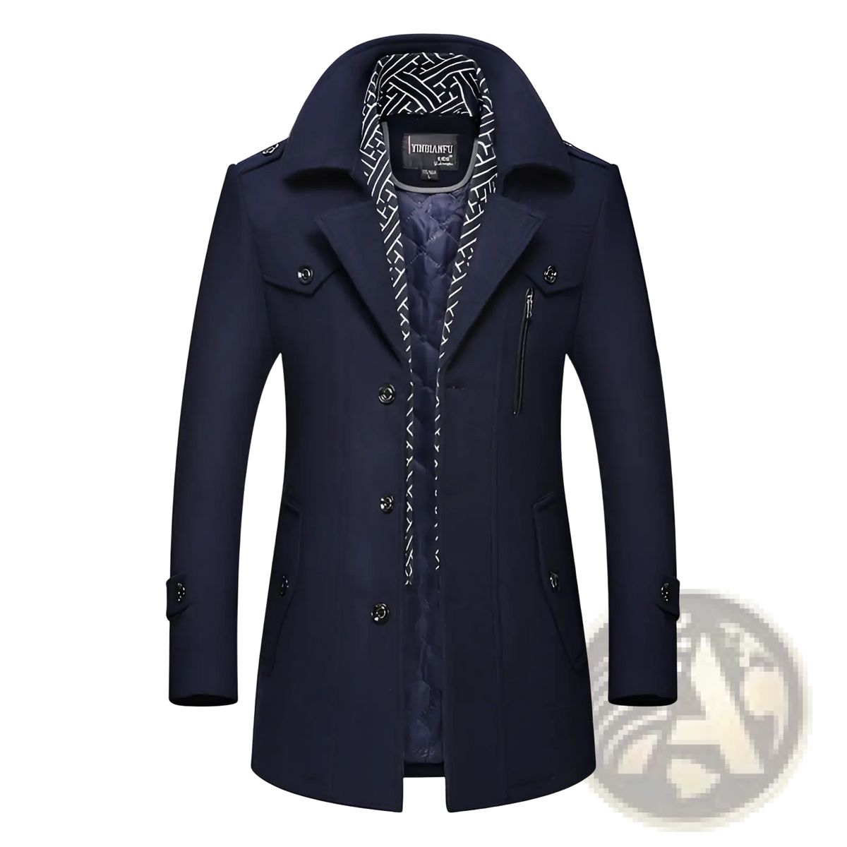 Men Woolen Trench Coat