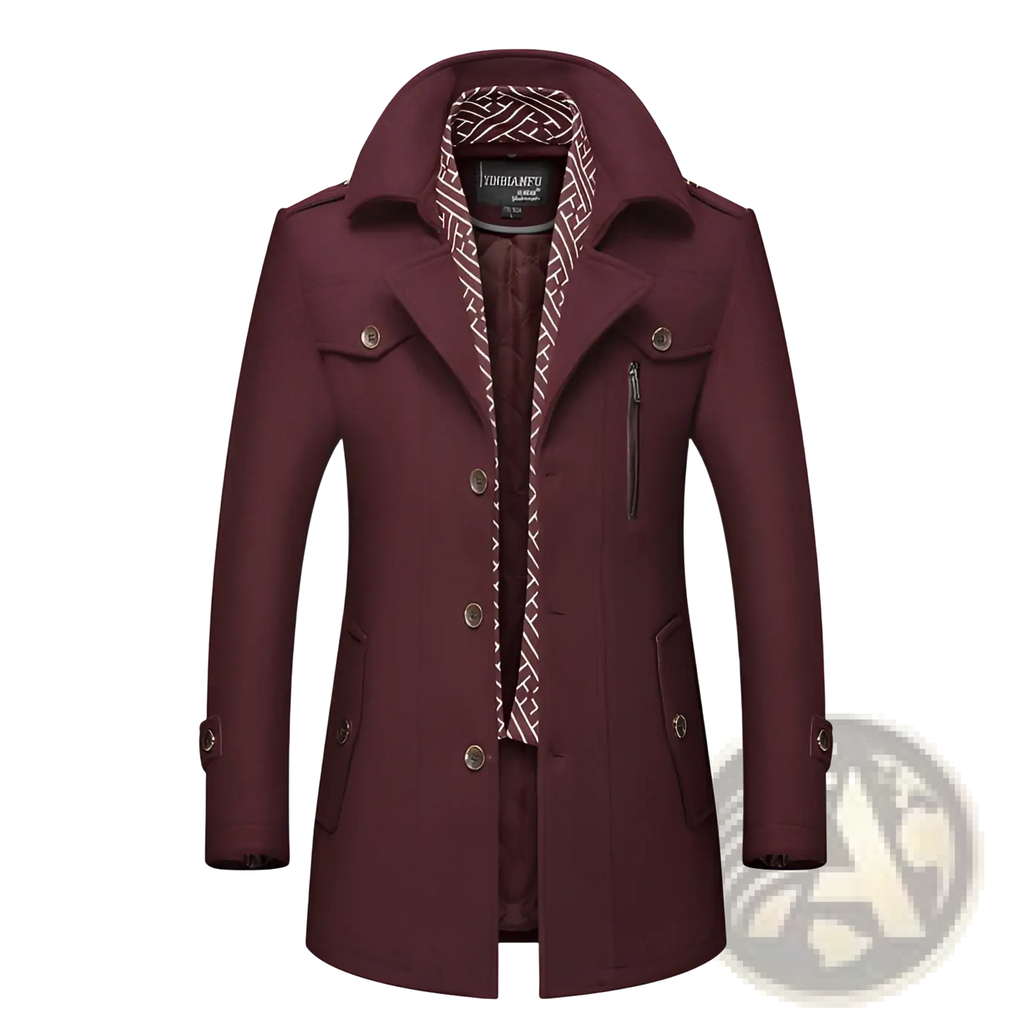 Men Woolen Trench Coat