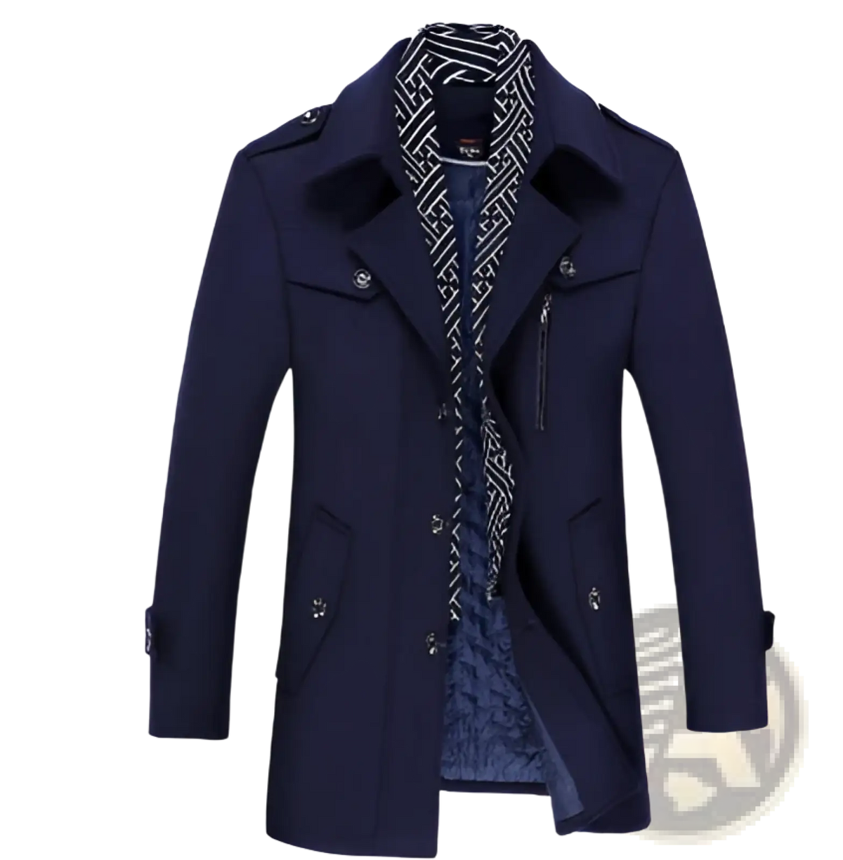 Men Woolen Trench Coat
