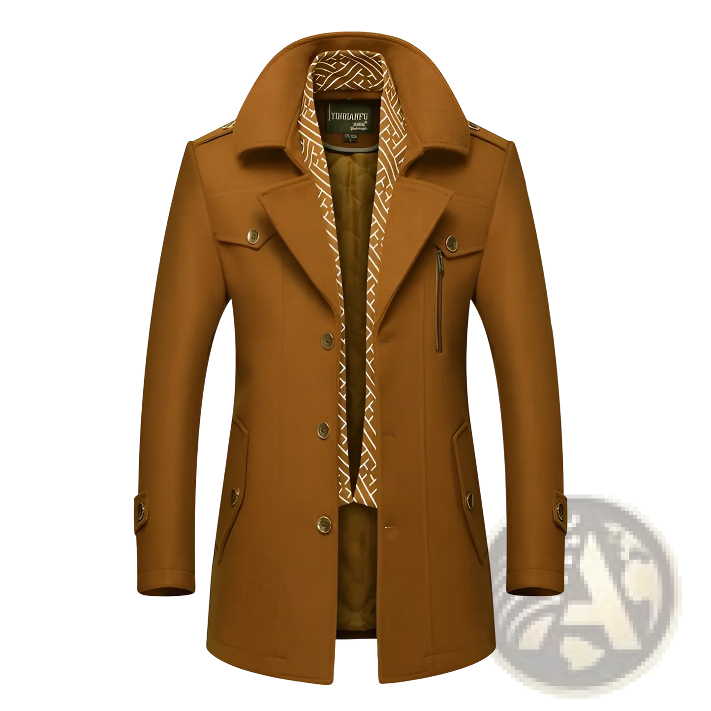 Men Woolen Trench Coat