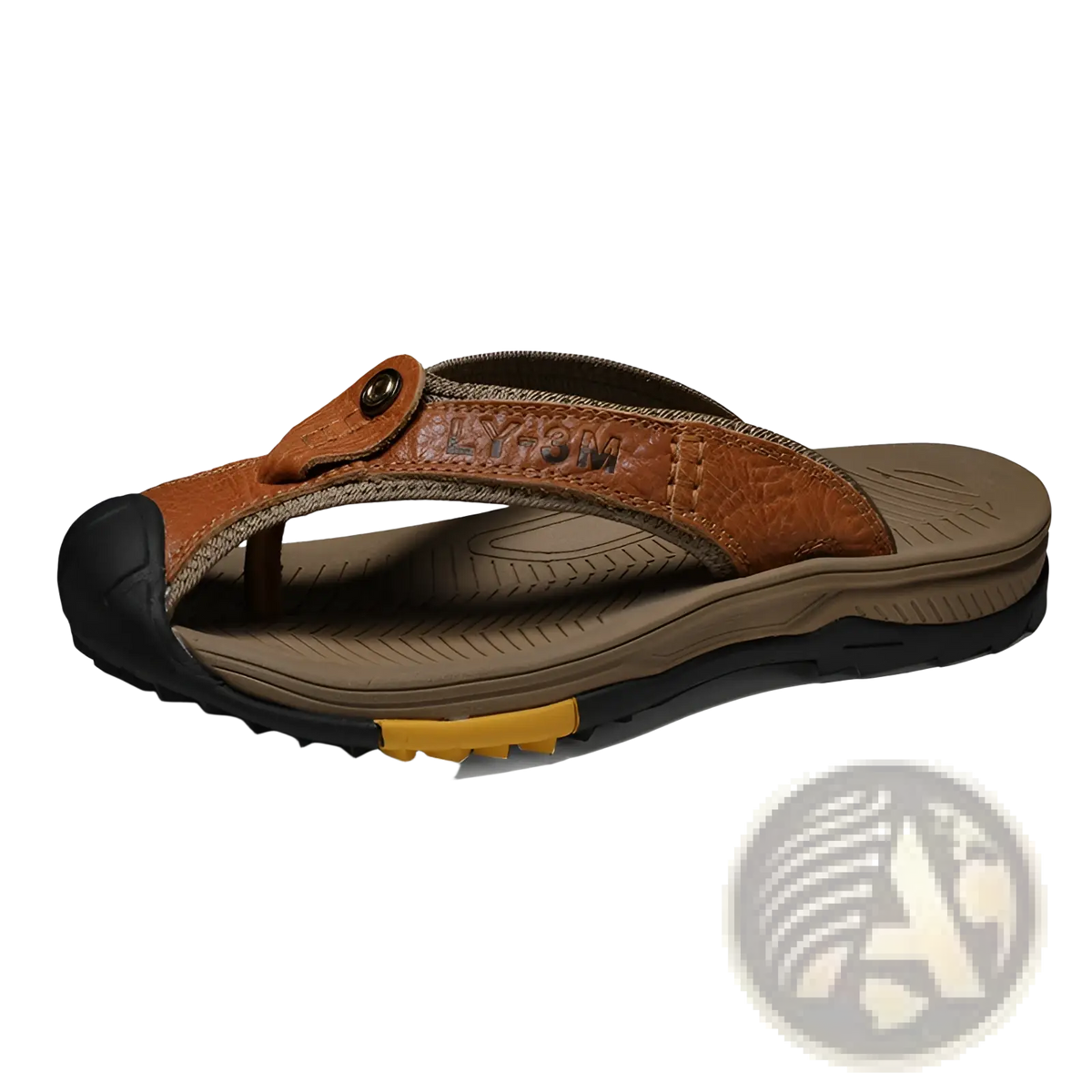 Men's Leather Beach Sandals Outdoor Sport Flip Flops