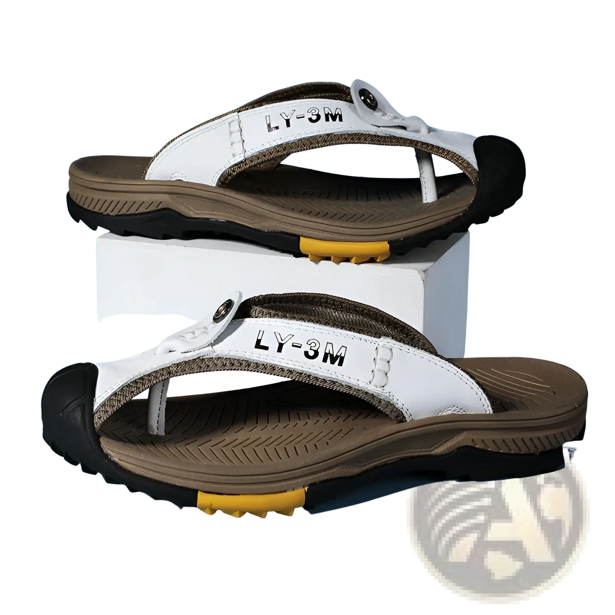 Men's Leather Beach Sandals Outdoor Sport Flip Flops