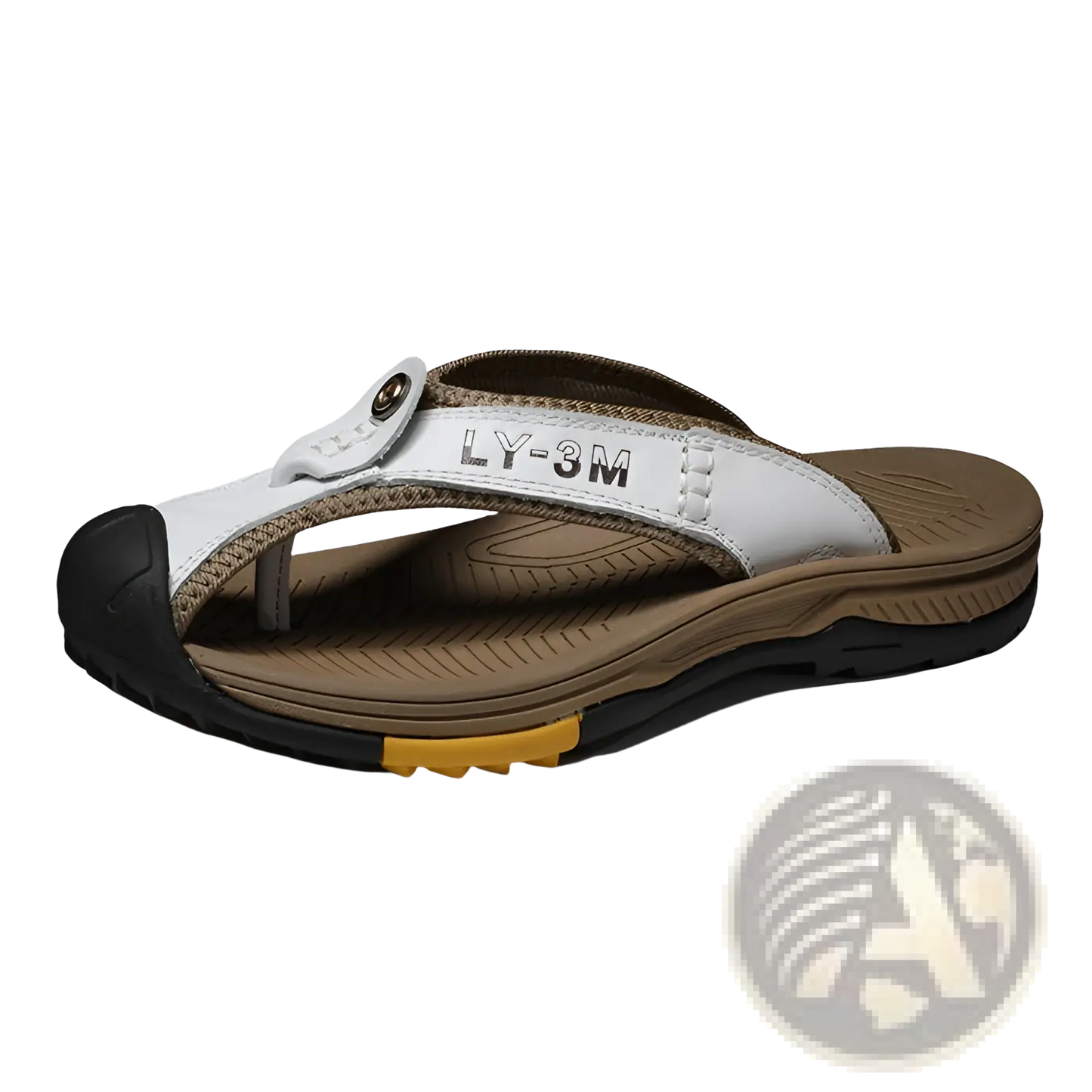 Men's Leather Beach Sandals Outdoor Sport Flip Flops