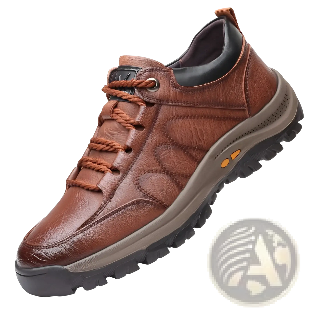 Men's Leather Hiking Shoes Vintage Casual Footwear