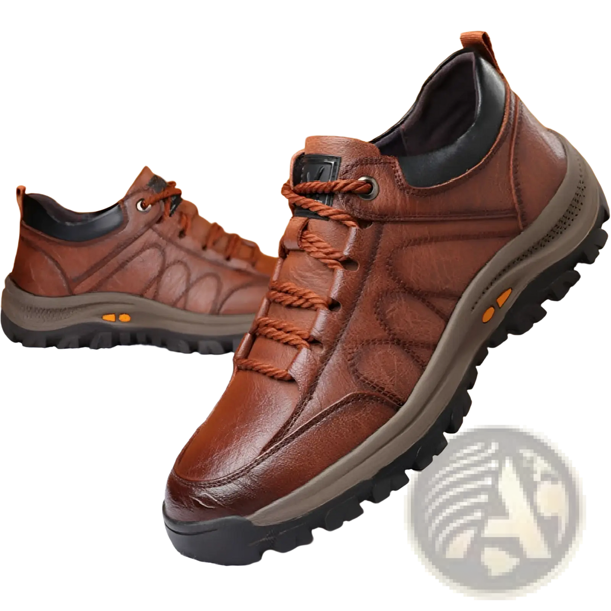 Men's Leather Hiking Shoes Vintage Casual Footwear