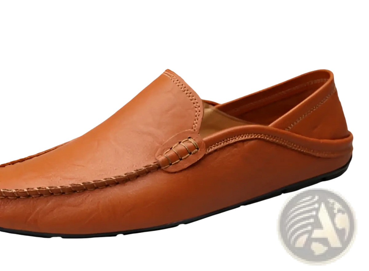 Men's Leather Moccasin Loafers Slip on Shoes