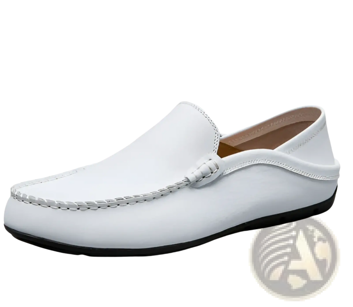 Men's Leather Moccasin Loafers Slip on Shoes