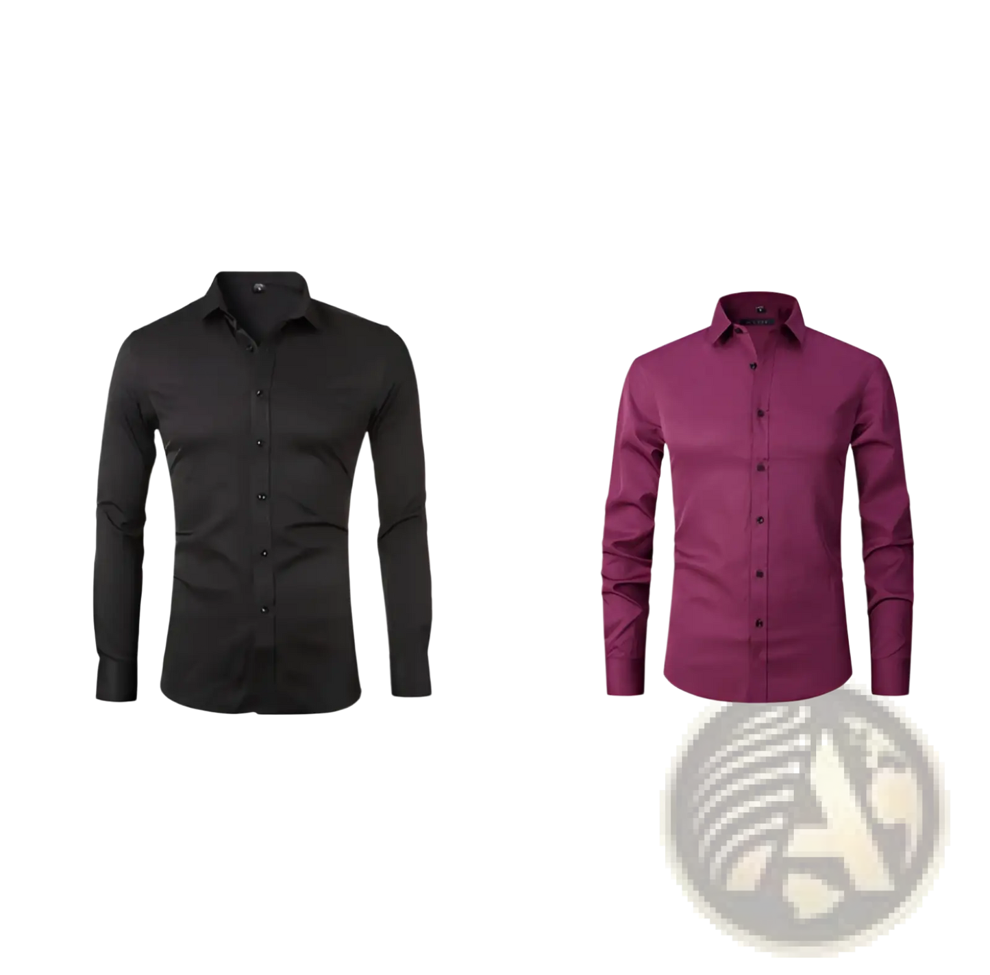Men's Long Sleeve Slim Fit Dress Shirt