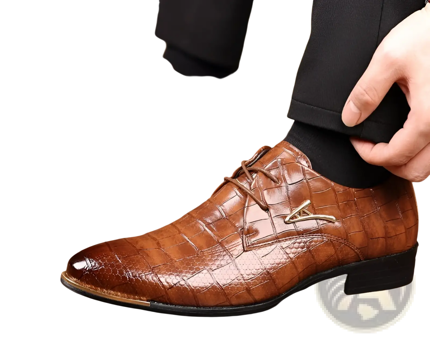 Men's Pointed Toe Formal Leather Business Shoes