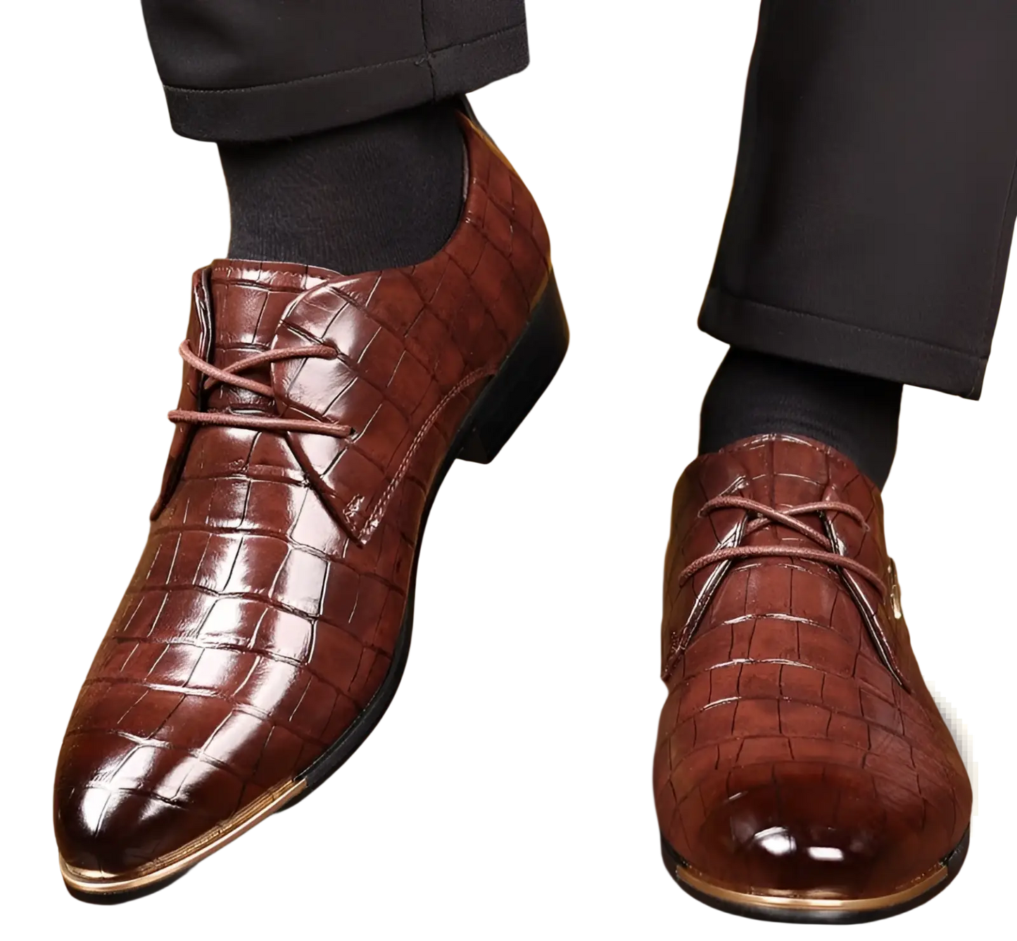Men's Pointed Toe Formal Leather Business Shoes