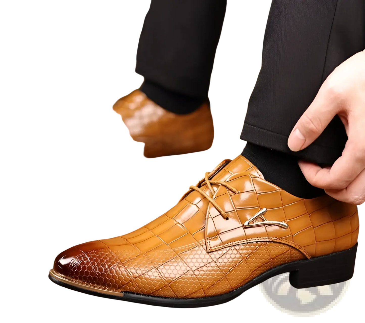 Men's Pointed Toe Formal Leather Business Shoes