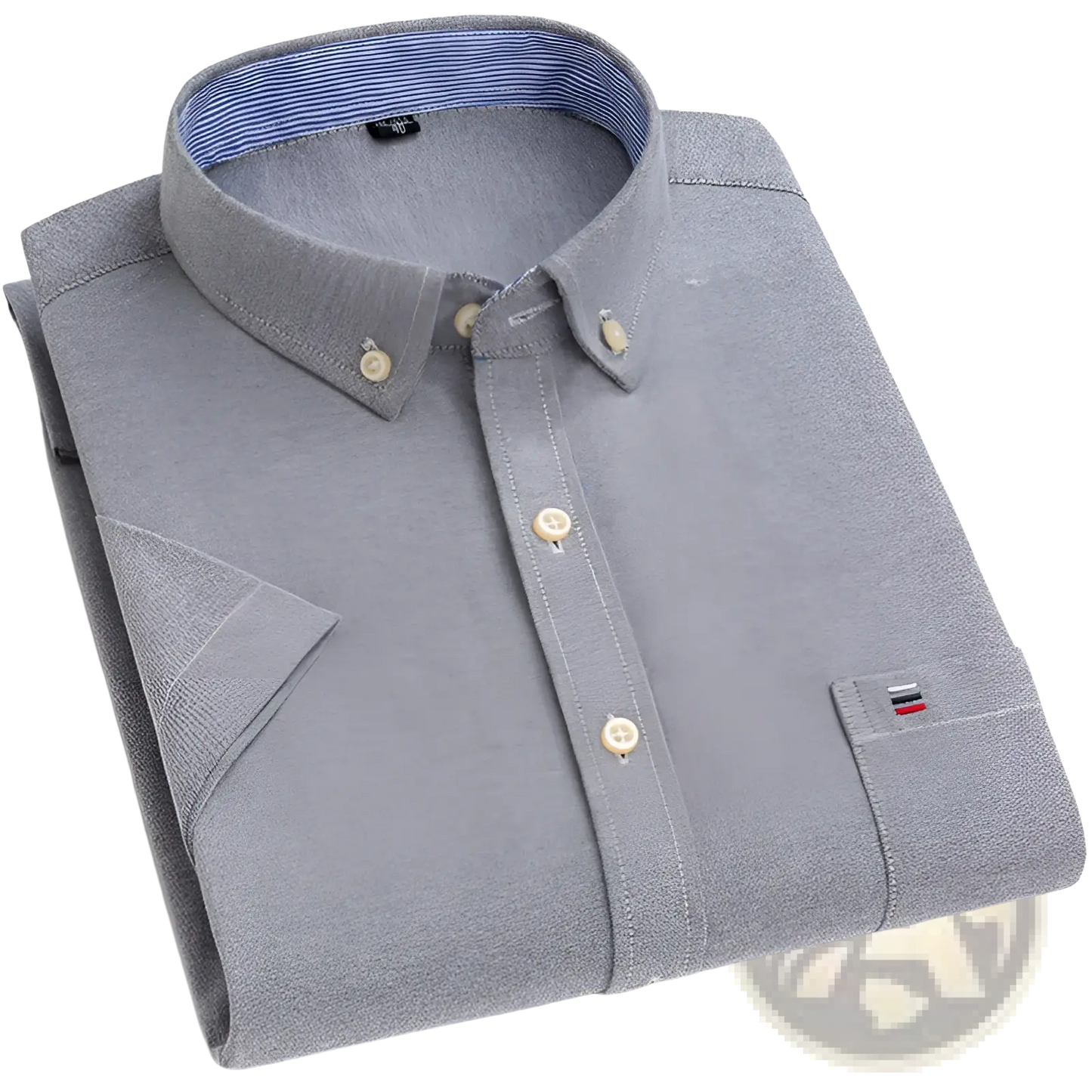 Men's Premium 100% Cotton Textured Short Sleeve Shirt